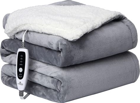 Caromio heated blanket - This item: CAROMIO Heated Blanket Electric Throw Twin Size, Reversible Flannel Heating Blankets, Soft Heated Throws for Couch with 5 Heat Settings and 4 Hours Auto Shut Off, Teal, 62"× 84" $49.99 $ 49 . 99 